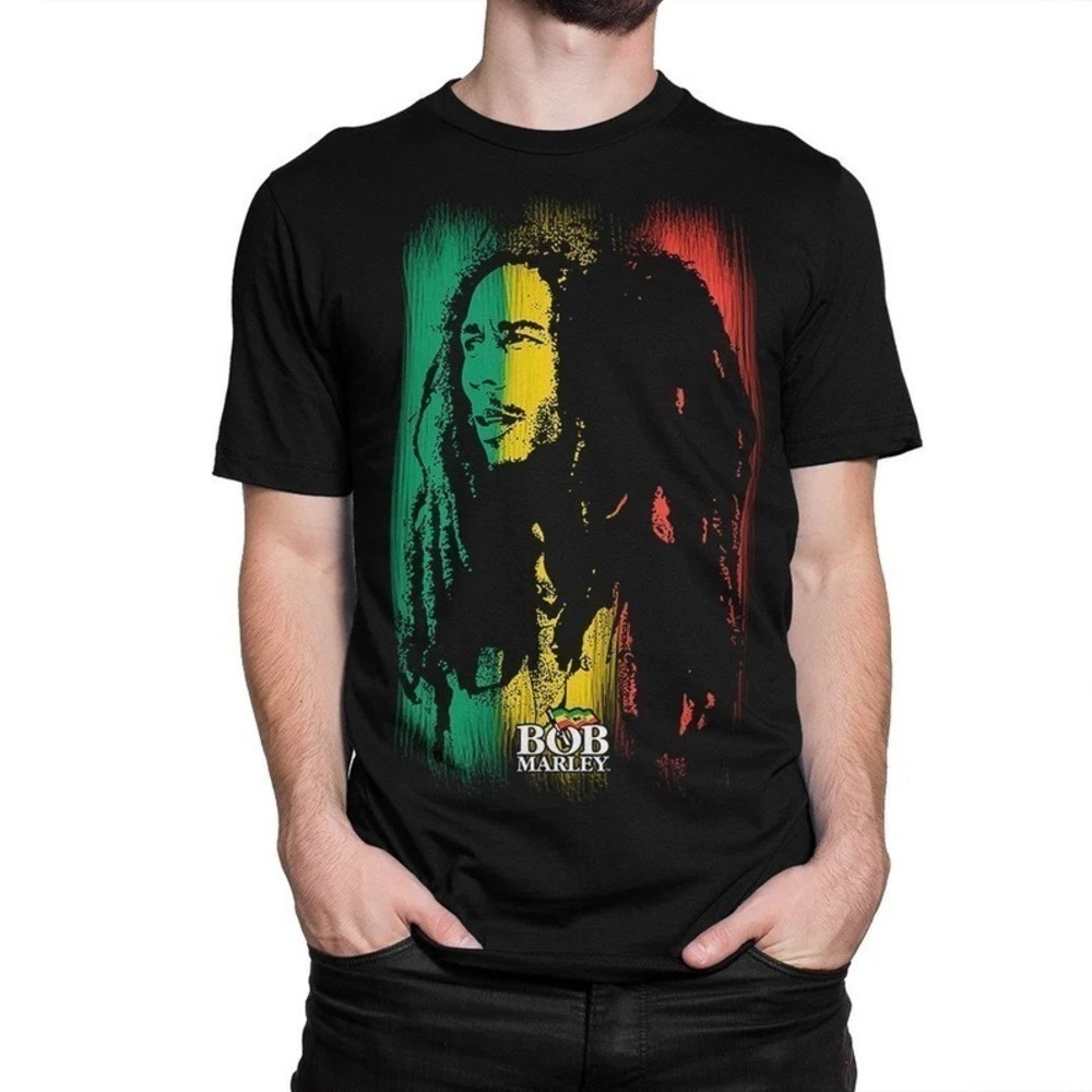 Bob Marley Tricolor Unisex Tshirt Gift For Fan